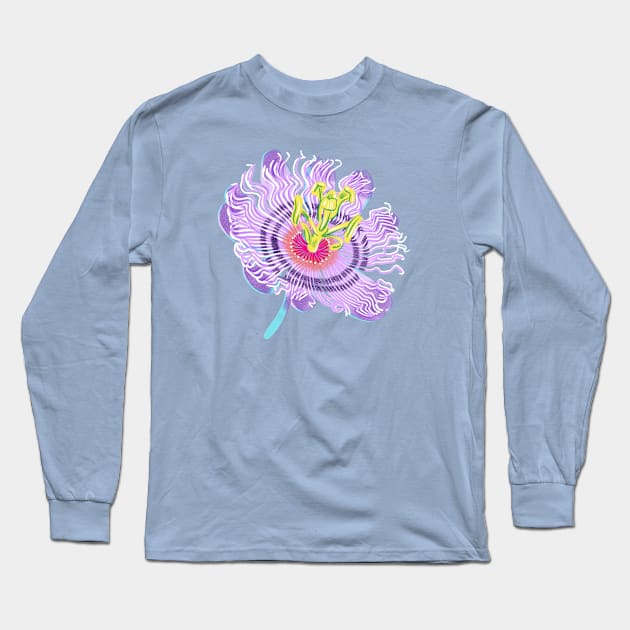 Passion flower (2) Long Sleeve T-Shirt by JordanKay